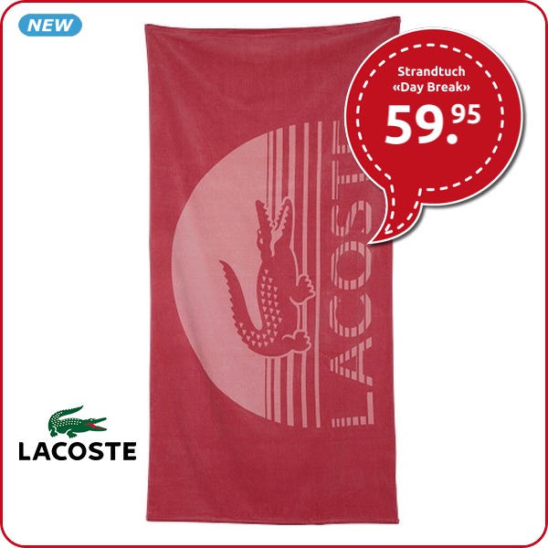 Lacoste Strandtuch «Day Break», 90 x 180 cm