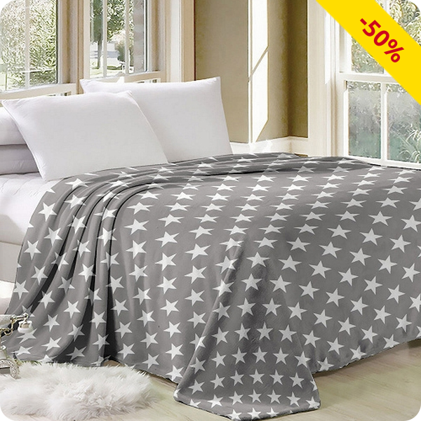 Fleecedecke «Stars», 150 x 200 cm