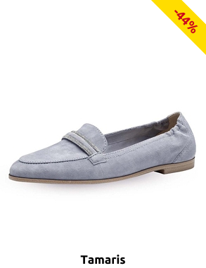 Tamaris Elegante Mokassins, hellblau