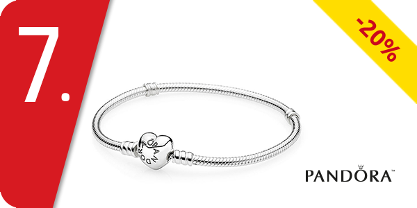 Pandora Damen-Armband mit herzförmigem Verschluss