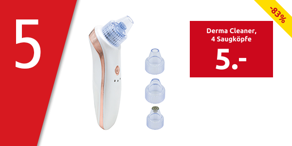 Derma Cleaner, 4 Saugköpfe