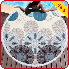 Strandtuch rund «Ayda», Ø 150 cm