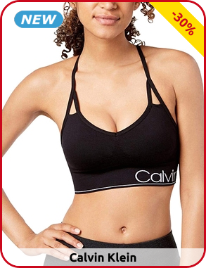 Calvin Klein Sport-BH, schwarz