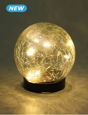 LED-Solarlampe «Crackle Ball»
