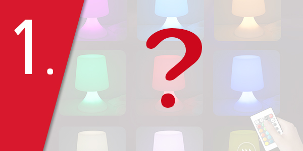 LED-Leuchte «Nomade», kabellos, 16 Farben, mit Fernbedienung