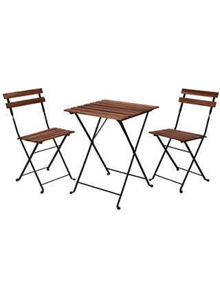 Klapptisch + 2 Stühle, «Woody»