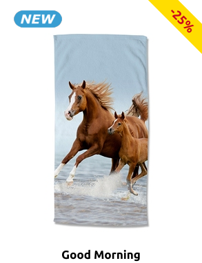 Good Morning Strandtuch «Free», 75 x 150 cm