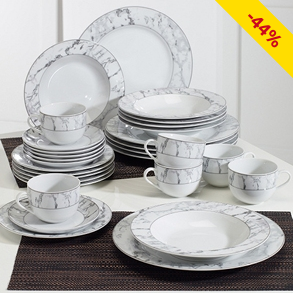 Tafelservice «Marble» für 6 Personen