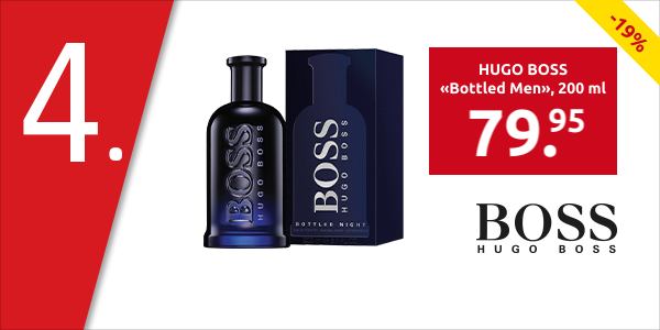 HUGO BOSS Eau de toilette «Bottled Men»für IHN, 200 ml