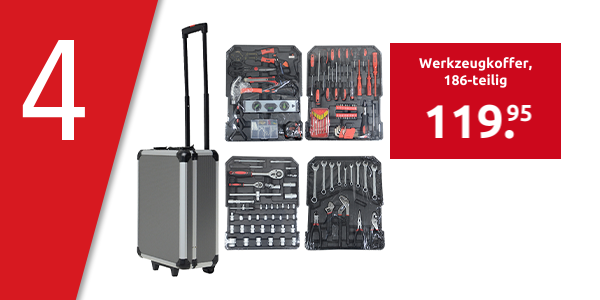 Werkzeugkoffer, 186-teilig