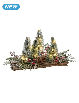 Tannen-Dekoration LED, 30 x 20 cm