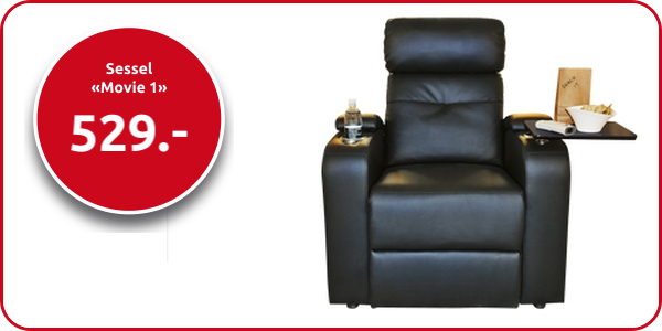 Sessel «Movie 1», durch Körperdruck verstellbar