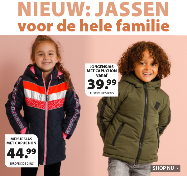 Nieuw binnen: Jassen voor de hele familie