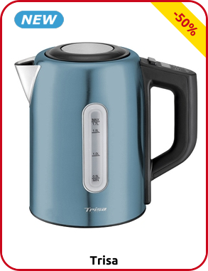 Trisa Wasserkocher «Vario Temp», blau