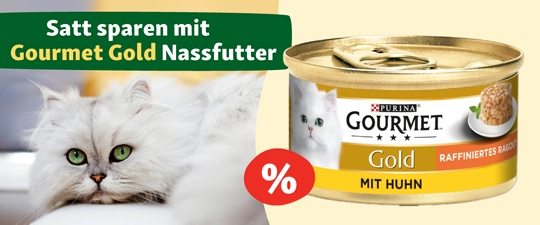 Satt sparen mit Gourmet Gold Nassfutter