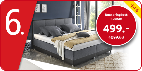 Boxspringbett «Luna», 160 x 200 cm