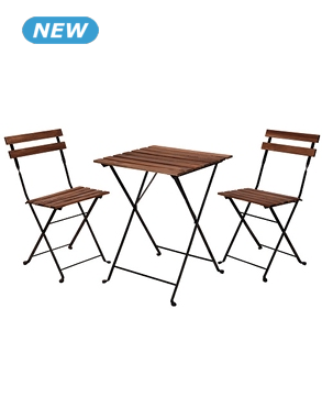 Klapptisch + 2 Stühle, «Woody»