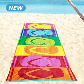 Strandtuch «Flip Flops», 90 x 180 cm