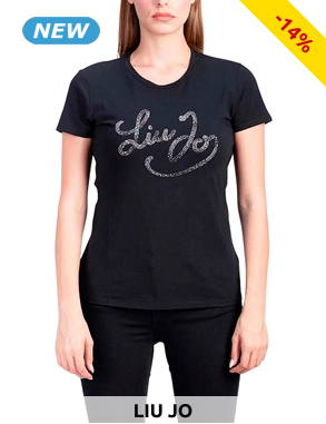 LIU JO T-Shirt Kurzarm, schwarz