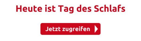 Heute ist Tag des Schlafs