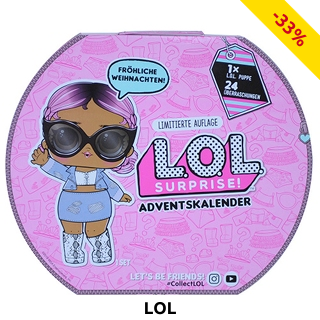 Adventskalender «L.O.L», 1 Puppe und 24 Accessoires