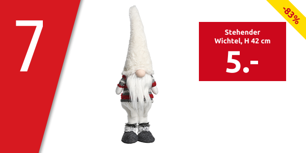 Stehender Wichtel, H 42 cm