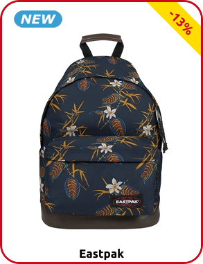 Eastpack Rucksack, blau bedruckt