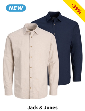 JACK & JONES Hemd, ecru
