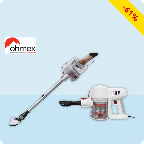 Ohmex Zyklon-Staubsauger 2-in-1, VCL-6080MOP