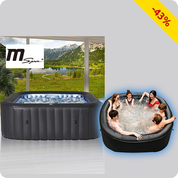 MSpa «Relaxo» aufblasbar, 4 Personen, 108 Jet-Düsen