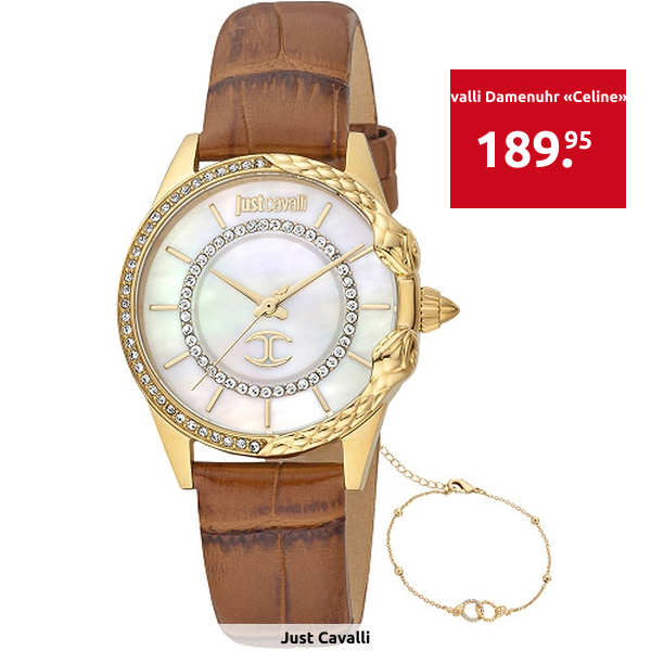 Just cavalli Damenuhr «Celine», braun