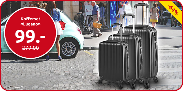 Kofferset «Lugano», schwarz