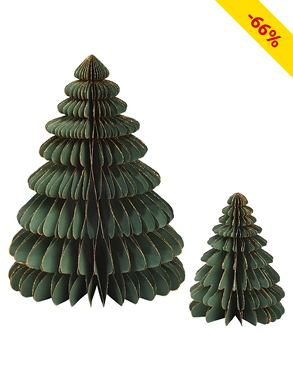 Tannenbäume aus Karton, 2er-Set, 1 gross + 1 klein