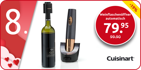 Weinflaschenöffner automatisch Cuisinart, anthrazit