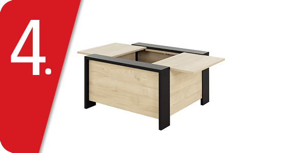 Couchtisch «Freedom», H 44 cm, mit diskretem Stauraum