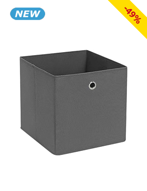 Aufbewahrungsbox aus Vlies, grau