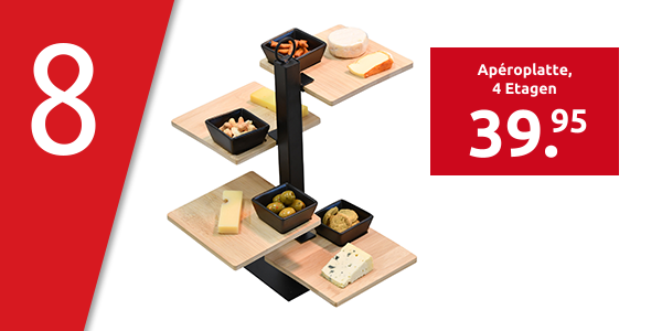 Apéroplatte, 4 Etagen