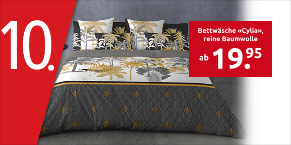Bettwäsche «Cylia», reine Baumwolle