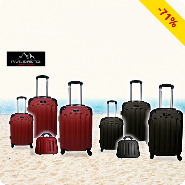 Kofferset «Star», 4-teilig, rot