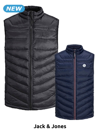 Jack & Jones Steppgilet, schwarz