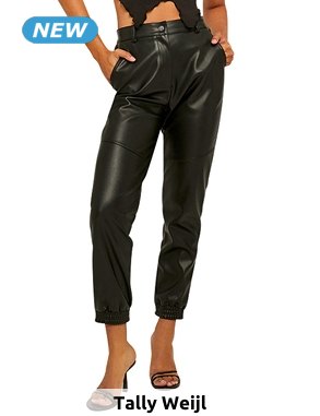 TAILLY WEiJL Hose mit elastischen Abschlüssen, schwarz