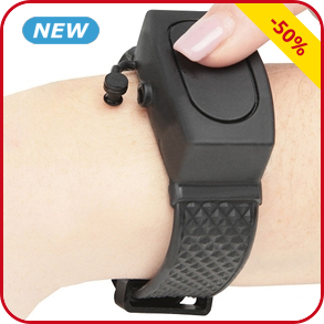 Armband für desinfizierendes Gel, schwarz