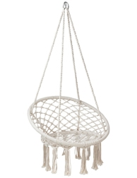 Hängesessel «Makramee», beige