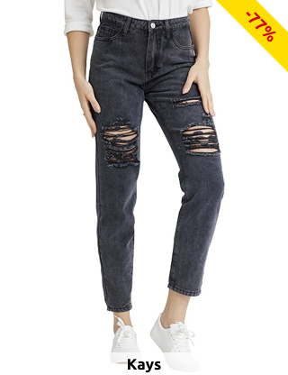 Jeans loose fit «Rebel», schwarz