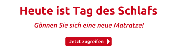 Heute ist Tag des Schlafs