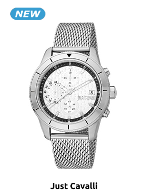 Just cavalli Herrenuhr «Martin», silberfarben