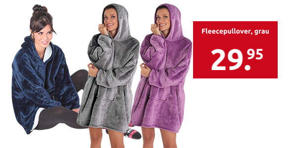 Fleecepullover, grau