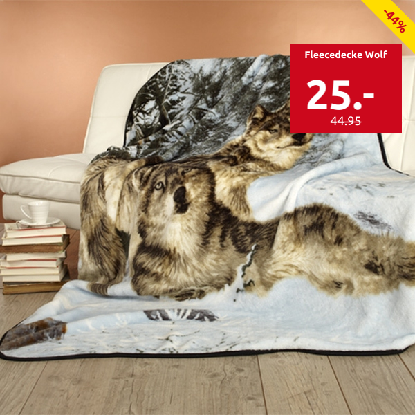 Fleecedecke Wolf