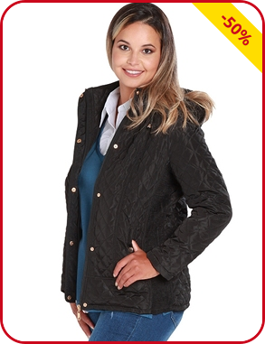 Wattierte Jacke mit seidenweichem Futter