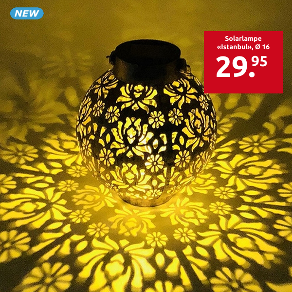 Solarlampe «Istanbul», Ø 16 x H 17 cm